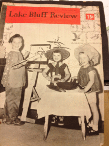 “Judy (on the right) as a young girl already showing an interest in healthy foods and cooking!”    
